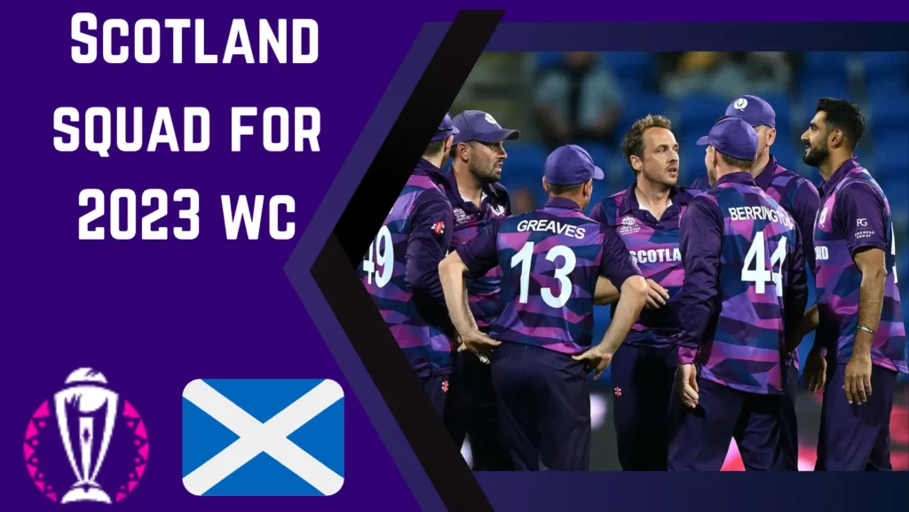 Scotland squad for wc 2023