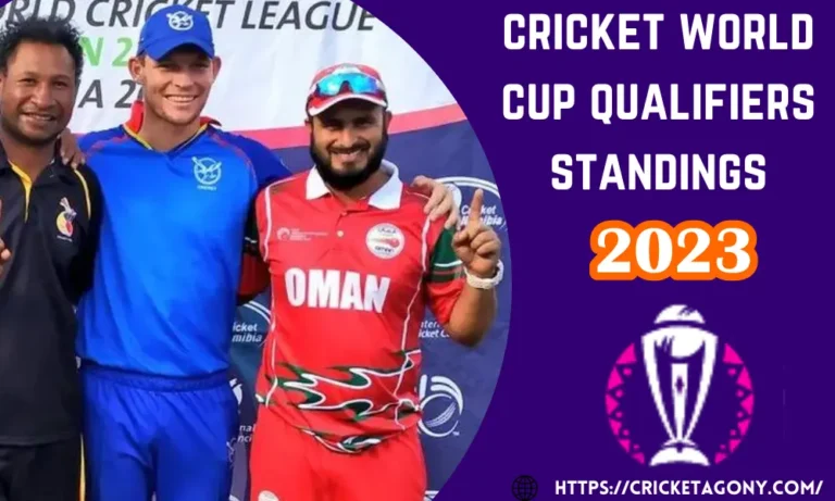 ICC 2023 cricket world Cup Qualifiers standings