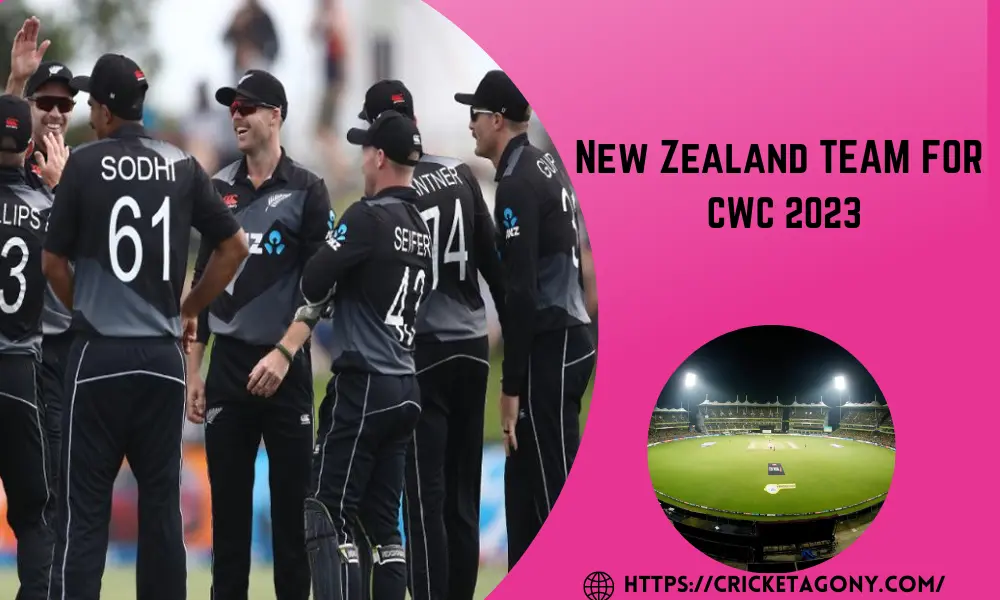 New Zealand cricket team for CWC23
