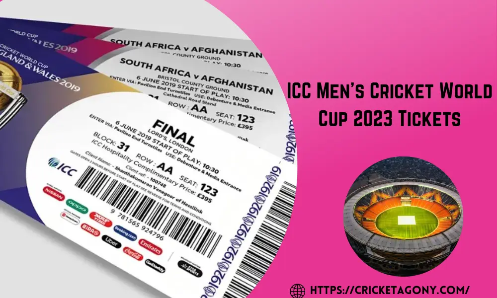 ICC Men's Cricket World Cup 2023 Tickets