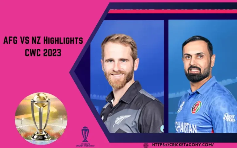 AFG VS NZ Highlights CWC 2023 [Match #16] Cricket World Cup