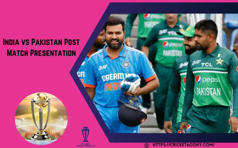 India vs Pakistan Post Match Presentation
